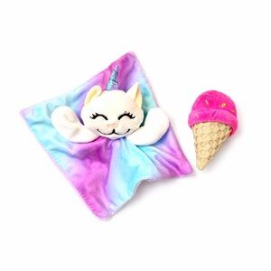 FREE in Bundle – Catnip Unicorn Blanket Toy & Ice Cream Plush 🐱🦄🍦